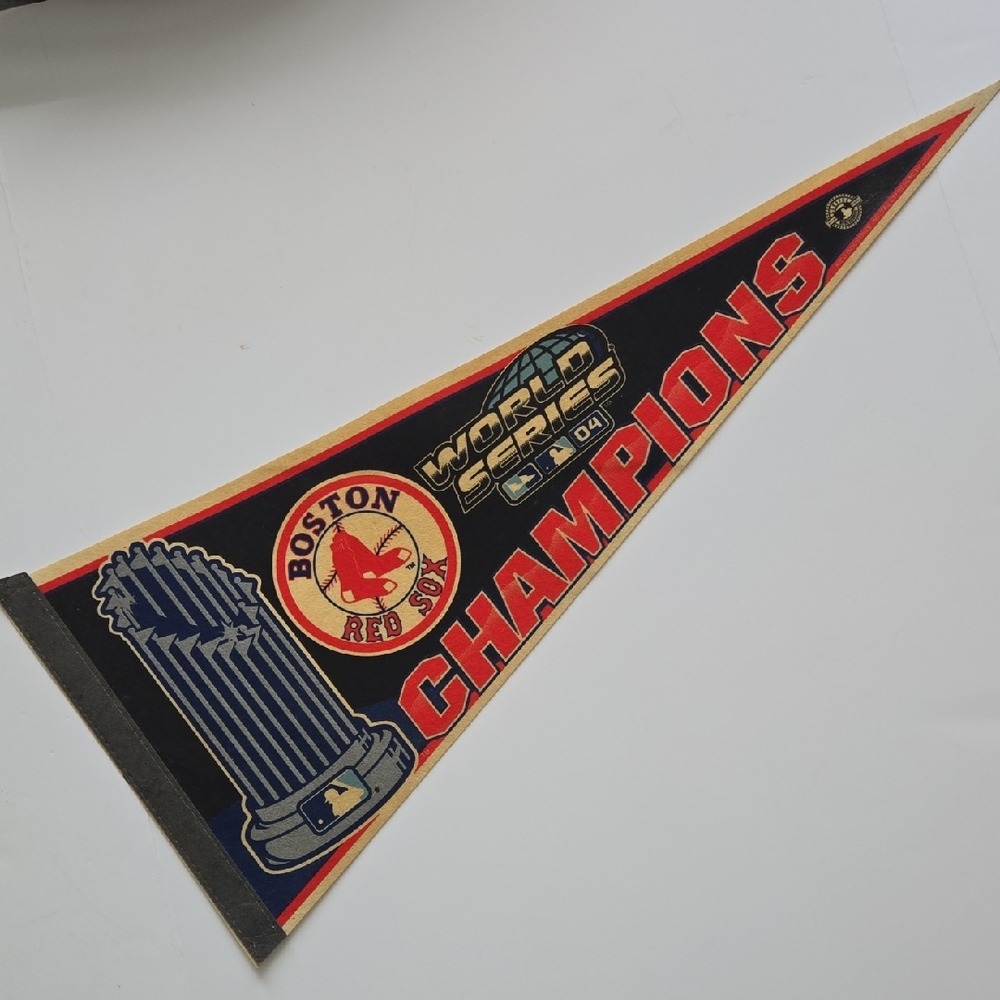 Boston Red Sox Champions Pennant - Black & Red 2004 World Series